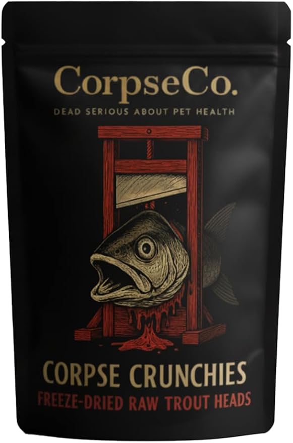 Freeze-Dried Raw Dog Treats | Trout Heads | Single Ingredient, High Protein, Corpse Crunchies | 100% Natural. 0% Alive. (4.5 oz)