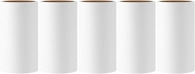 4.5 inch Lint Roller Refills Only for Spotty Jumbo Extra Sticky Adhesive Lint Roller Pet Cat & Dog Removal for Clothes and Furniture, Pack of 5 Refills, 300 Sheets Total