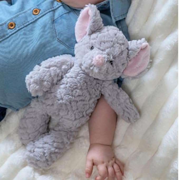 Mary Meyer Putty Nursery Stuffed Animal Huggable Soothing Soft Toy, 11-Inches, Grey Mouse