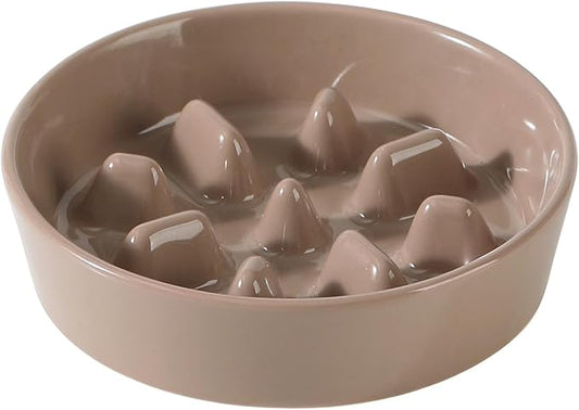 Havniva Ceramic Slow Feeder Dog Bowls, 0.9 Cups Dog Bowl Slow Feeding for Small Breed, 6.1inch Puzzle Dog Food Bowl Slow Feeder Non-Slip Anti-Gulping and Anti-Choking Reduces Bloating