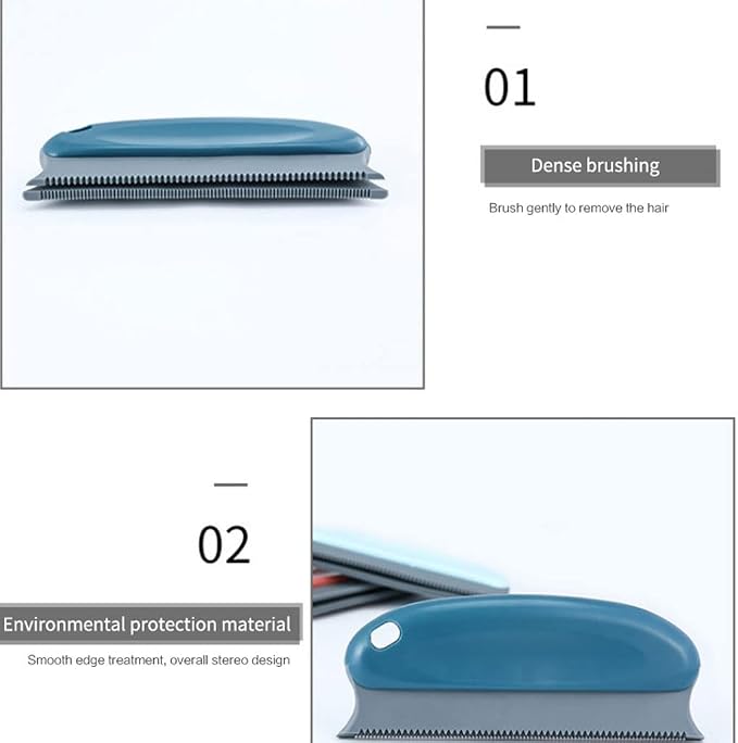 Multifunctional Hair Dust Removal Brush Not Hurt Clothing Household Sofa Carpet Pet Furniture(Blue)