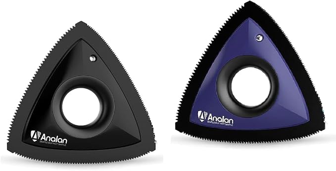 Analan Mini Pet Hair Remover for Car Detailing, Auto Interior, Furniture, Couch, and Carpet，Black+Blue
