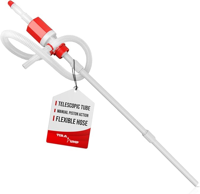 TERA PUMP Adjustable Length Portable Lightweight Siphon Transfer Pump | BPA FREE for Drinking Water