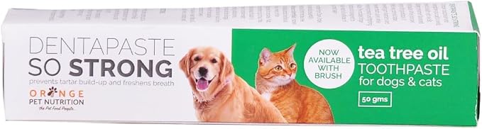 Tea Tree Oil So Strong Dental Care Dentapaste with Brush for Dogs & Cats 50gm