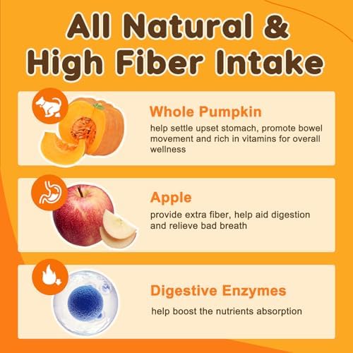 Probiotics for Dogs 180 Counts & Pumpkin Powder for Dogs
