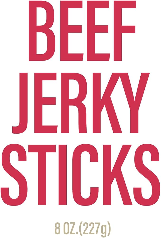 Chewer's Joy Beef Jerky Stick 5–6" (8oz) – Natural Dog Treats – Single Ingredient Long-Lasting Chews, High Protein