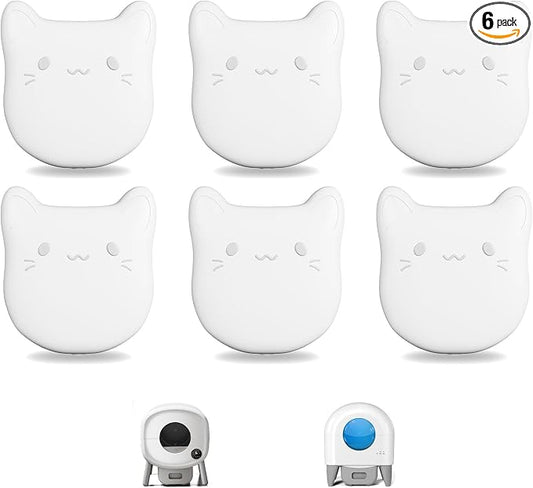 6 PCS Litter Box Deodorizer Compatible with Cumrige Self Cleaning Litter Box, Litter Box Odor Eliminator Compatible with Fumoi Automatic Cat Litter Box, Cat Litter Odor Control Remover, Camellia Scent