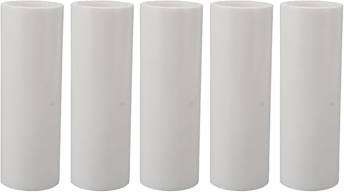 Lint Roller Refills 6 Inch, 5 Pack Extra Sticky Static Free Sheets for Clothes and Pet Hair - Strong Adhesion, Easy Roll - Off, Ideal for Clothes and Furniture (10 Inch)