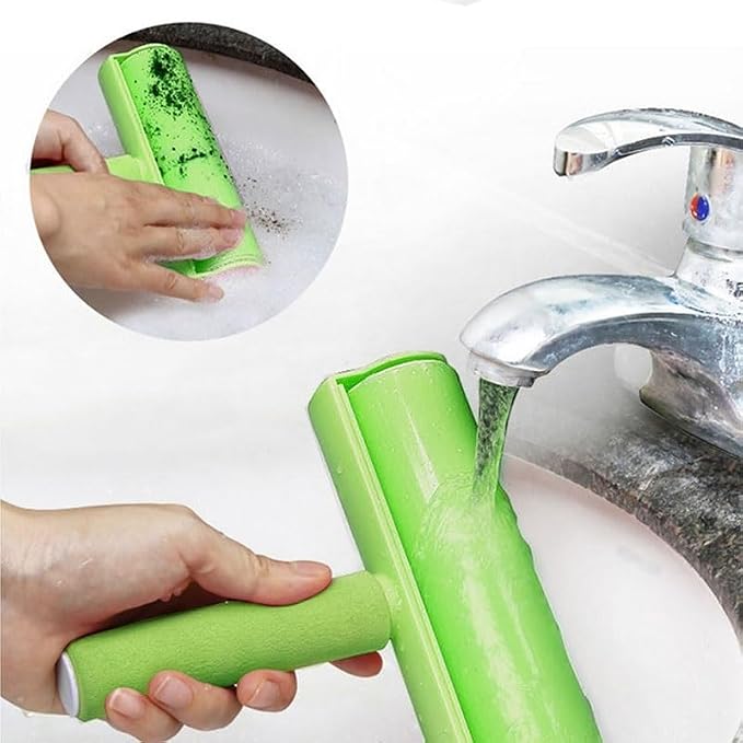 Green Reusable Washable Roller Dust Cleaner Lint Sticking for Clothes Pet Hair Cleaning Household Wiper Tools