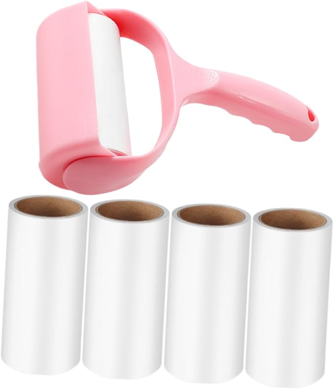 2sets Lint Roller for Pet Hair Sticky Lint Remover Handle for Clothes Furniture Carpet and More