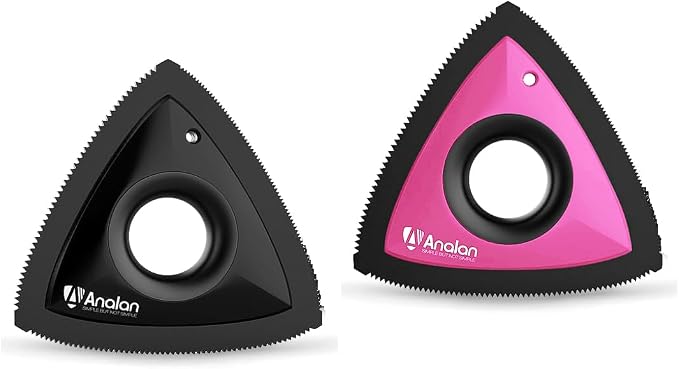 Analan Mini Pet Hair Remover for Car Detailing, Auto Interior, Furniture, Couch, and Carpet，Black+Pink