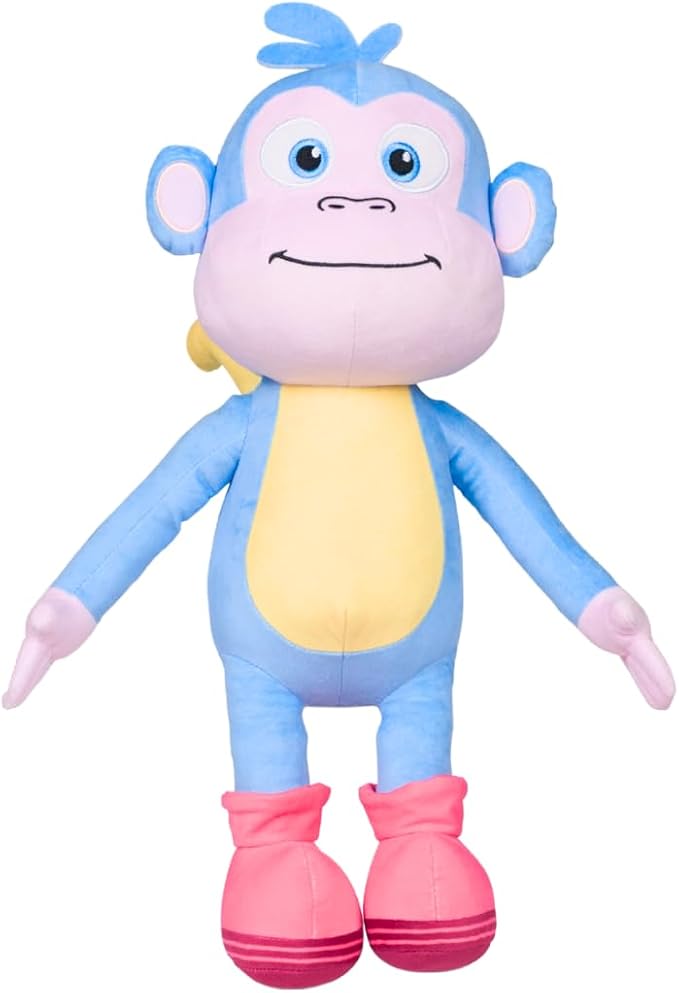 Franco Dora The Explorer Boots Cuddle Pillow Buddy, Kids Bedding Super Soft Cozy Monkey Pillow, (Officially Licensed Product)