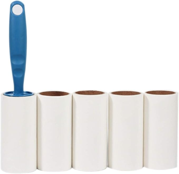 5 pcs Sticky Paper Roller Super Clothes Lint Rolling Remover Sofa Curtain Fabric Pet Hair Dust Fuzz Removal