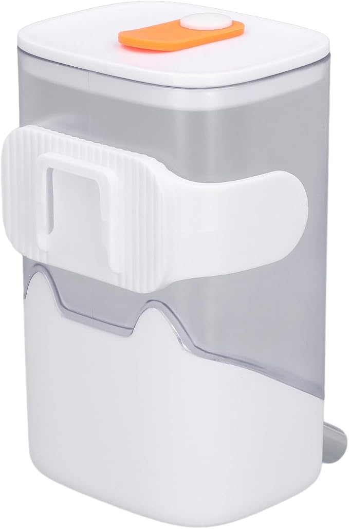 23.67oz Pet Water Feeder Bottle,Stainless Steel Cage Hanging Water Dispenser for Dogs,Cats,Hamsters,Rabbits (White)