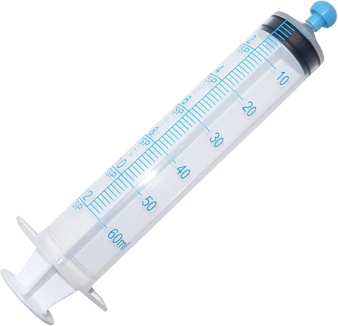 ONE-CARE 60ml Oral Syringe with Cap - Sterile, Individually Wrapped - 25 Syringes/box (25 Pack), Slip Tip, Syringe for Liquid, Versatiie use