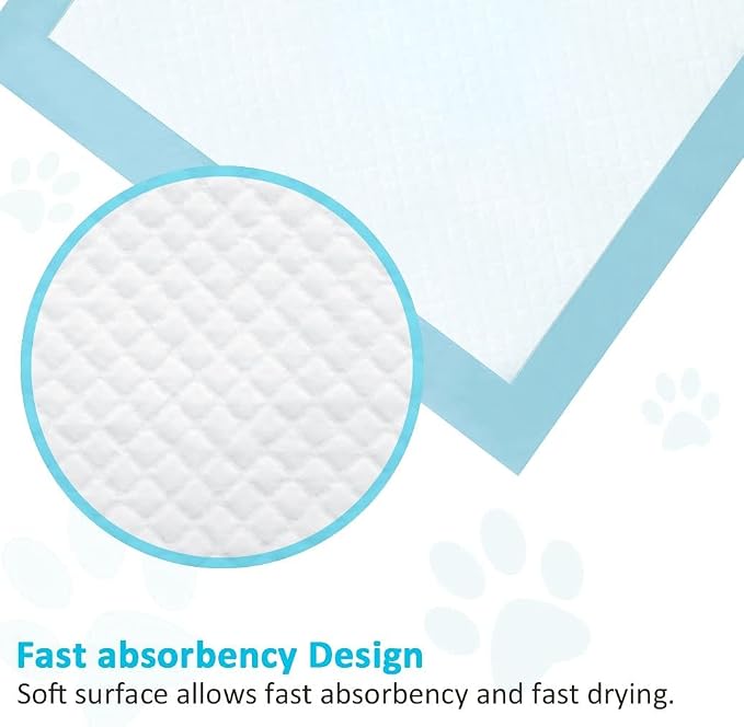 200 Pack of Disposable Pee Pads for Whelping Puppies and Training Dogs - Ultra Absorbent, Leak-Resistant, and Track-Free - Perfect for Indoor Pets