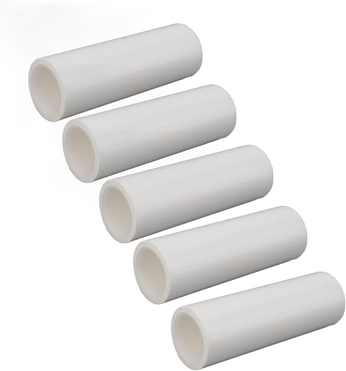 5Pcs Lint Roller Refills, Extra Sticky Large Face Roller Refills, Portable White Hair Removal Roller Refills for Clothes Pet Dog Cat Hair (6 Inch 40W)