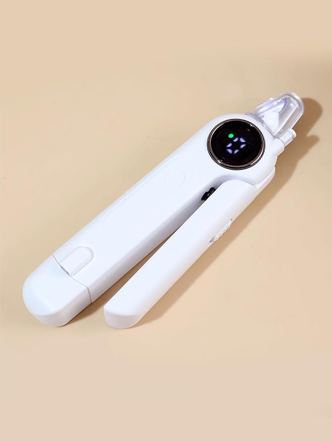 Electric Dog Nail Grinder & Clipper, Rechargeable Quiet Pet Nail Trimmer with LED Light, Professional Dog Nail File for Large Small Dogs, Cats, Puppies – Safe Painless Grooming Tool (gradient white)