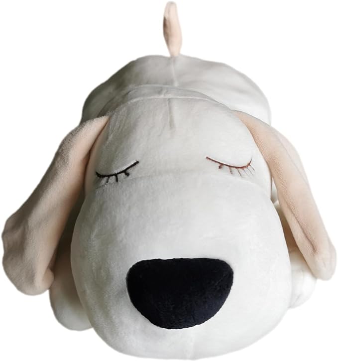 HonourHope Dog Heartbeat Toy for Anxiety Relief, Soft Plush Toy Pet Calming Puppy Behavioral Training Aid Pet Companion Pillow for Puppy Cat Kitty - Dog