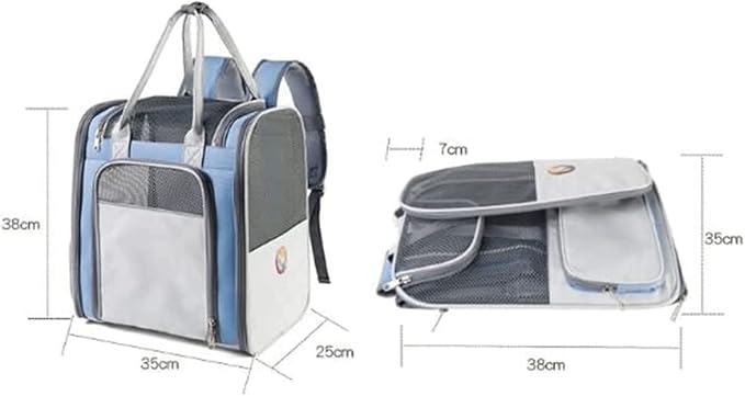 OLOTU Pet Backpack Large Capacity Cat Backpack, Collapsible Lightweight Portable Dog Backpack Carrier for Travel Hiking, Ventilated Cat Carrier Spacious