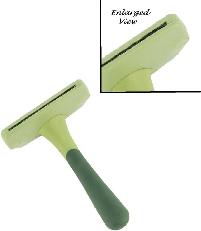 PUREPET Gentle Glide Self Cleaning Retractable Blade Dog Grooming Mat Tangle Deshedding Tool (Set of Both Sizes)