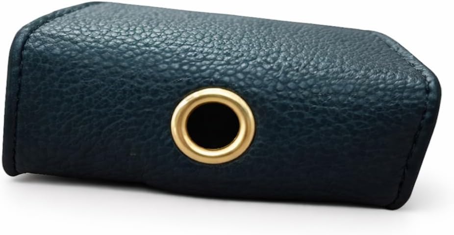 Barkin Dog Poop Bag Holder for Leash, Designer Waste Bag Dispenser Case | Gold Hardware, Portable, Keychain Clip, For Doggie Leash & Travel