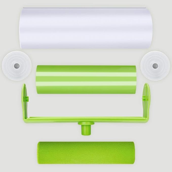 Green Reusable Washable Roller Dust Cleaner Lint Sticking for Clothes Pet Hair Cleaning Household Wiper Tools