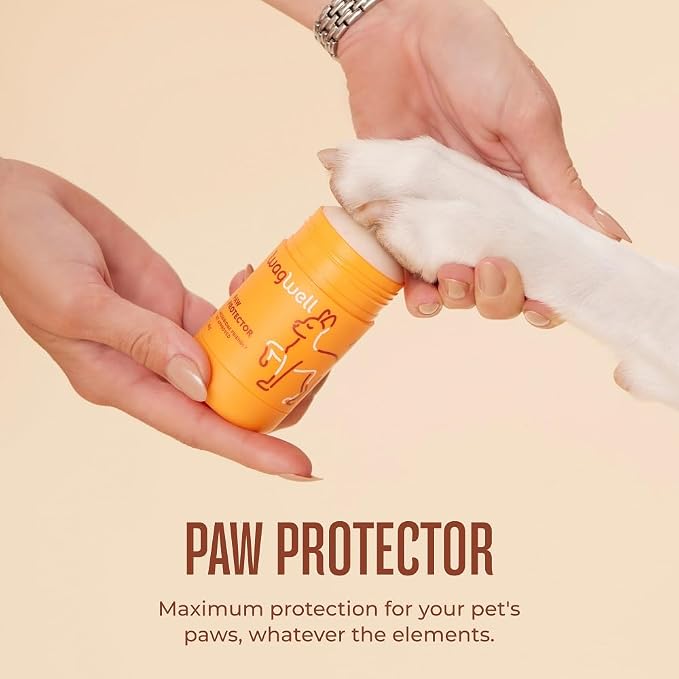 WagWell Grooming Bundle | Paw Protector and Wipes - Vet-Approved & Microbiome-Friendly Dog Paw Pad & Nose Balm - Hypoallergenic, Fragrance Free, Microbiome-Friendly Grooming Wipes | $32 Value