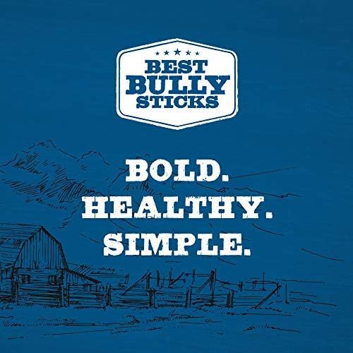 Best Bully Sticks Odor-Free Junior Bully Sticks for Dogs - 4-8 Inch 16 oz (Pack of 1) - Easily Digestible, 100% Grass-Fed Beef, No Grain or Rawhide