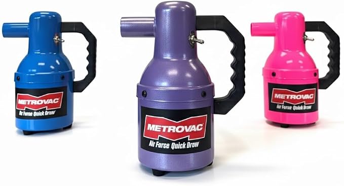 METROVAC Quick Draw Hot Pink Dog Dryer | Portable Pet Dryer & Dog Blow Dryer | 1.3 HP Single Speed USA