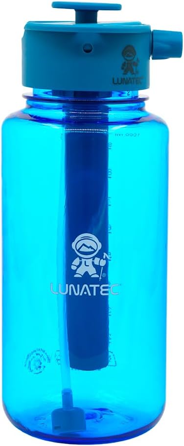 Lunatec® 1000ml Mist, Shower & Hydration Spray Water Bottle. 3-in-1 Cooling, Cleaning & Drinking With Mister, Stream & Shower Patterns.