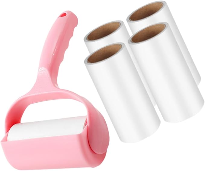 GALPADA 5sets Lint Roller for Pet Hair Removal Compact Handheld Tool for Clothes Couch Carpets and Travel Use Fuzz Cleaner