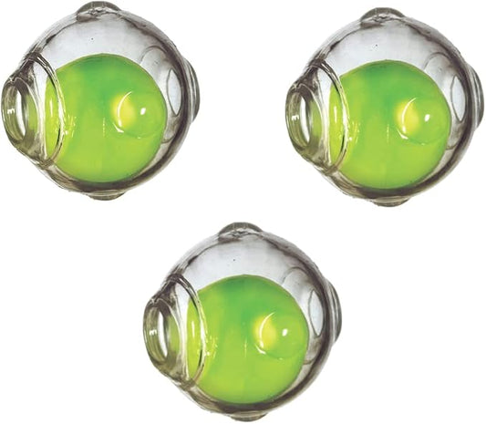 Chase 'n Chomp Amazing Squeaker Ball Toy for Pets 3.5 inches (Clear 3 Pack)