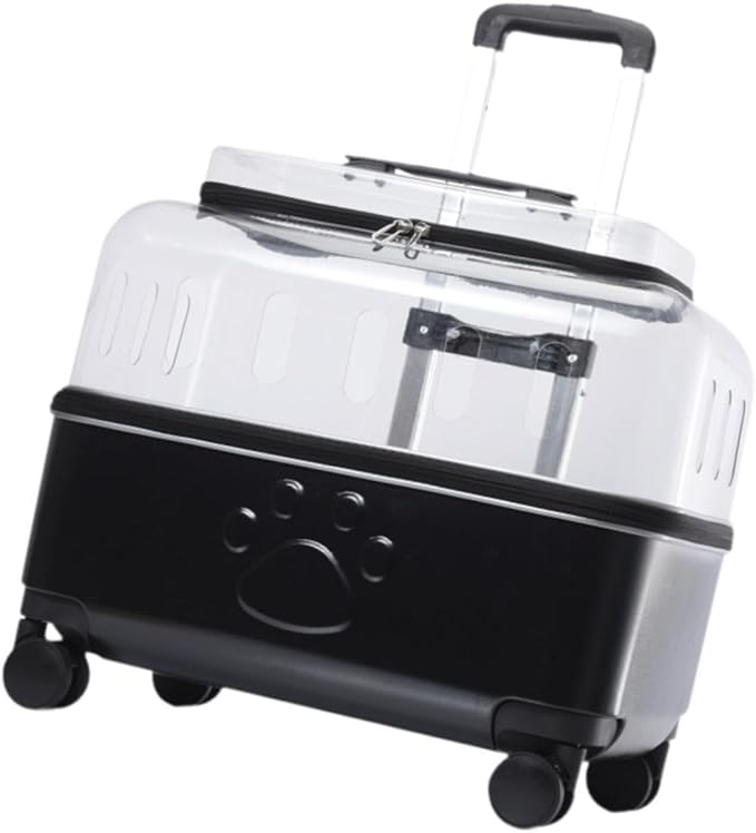Pet Travel Carrier Pet Carrier Cat Carrier Suitcase for Puppy, Black