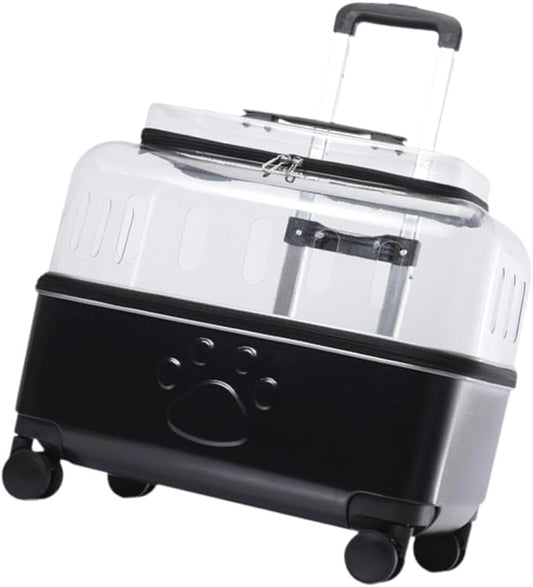 Pet Travel Carrier Pet Carrier Cat Carrier Suitcase for Puppy, Black