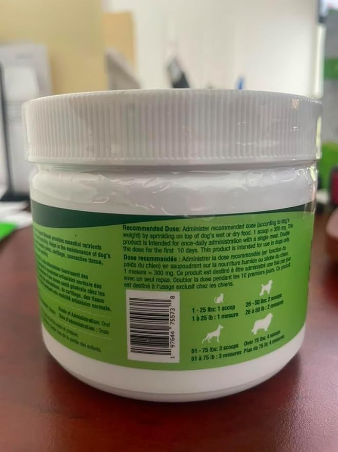 Green Lipped Mussel Powder for Dogs & Cats - 100% New Zealand Green Lipped Mussels - Natural Hip & Joint Supplement for Joints, Tendons, Ligaments, Muscles - 150 Grams - Up to 500 Servings