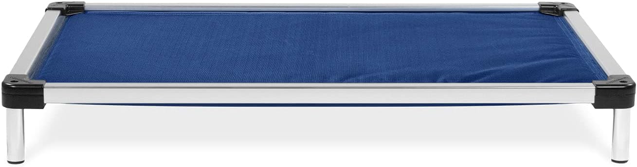 K9 Ballistics Chew Proof Armored Padded Dog Crate Bed, Virtually Indestructible, Legs Included (Blue Quartz, Large (41" L x 27" W x 5" H))