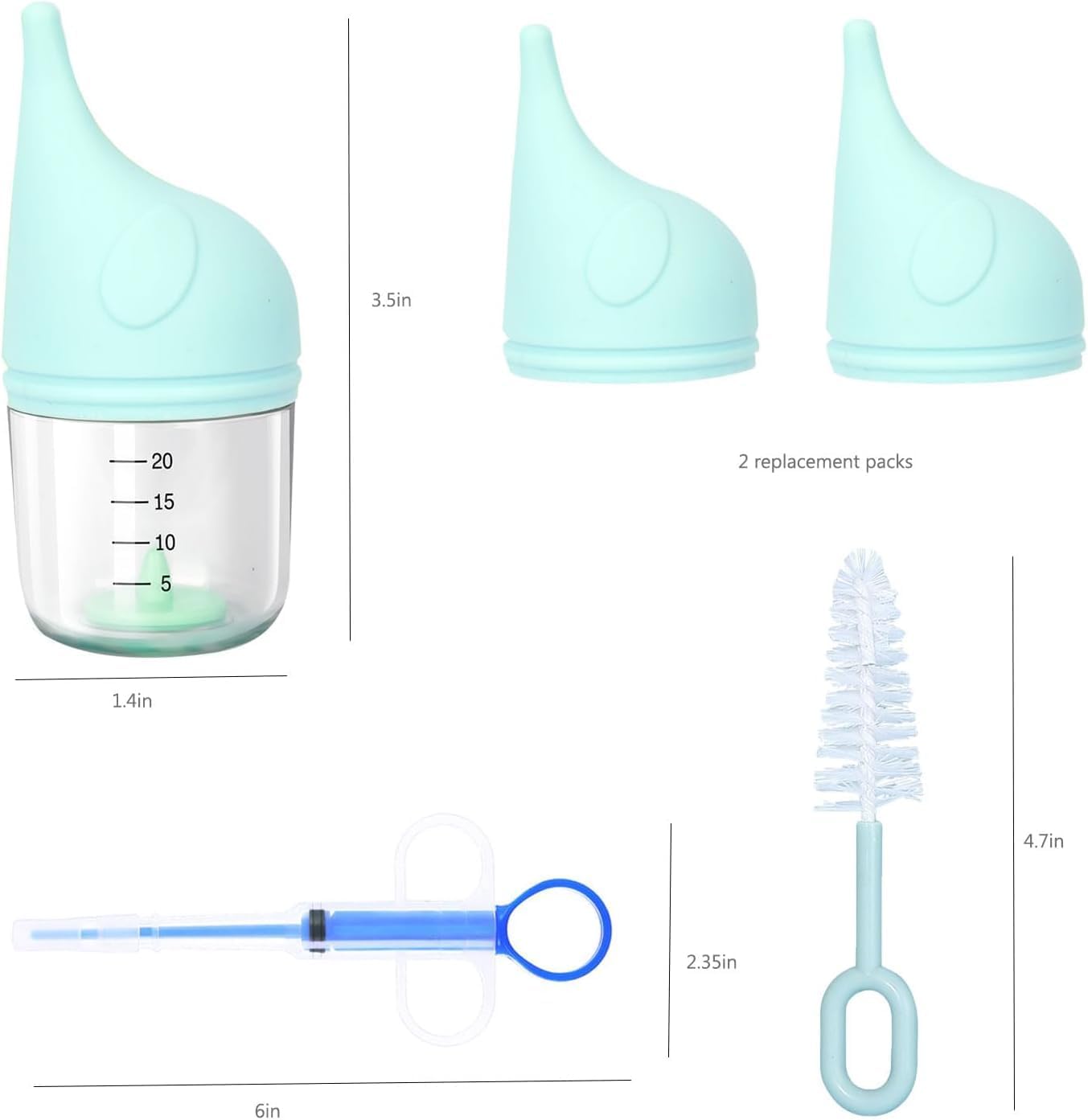 5 pcs Kitten Bottle Miracle Nipple for Kittens Anti-Choking Design for Newborn Kittens Puppies Small Animals (20ml)