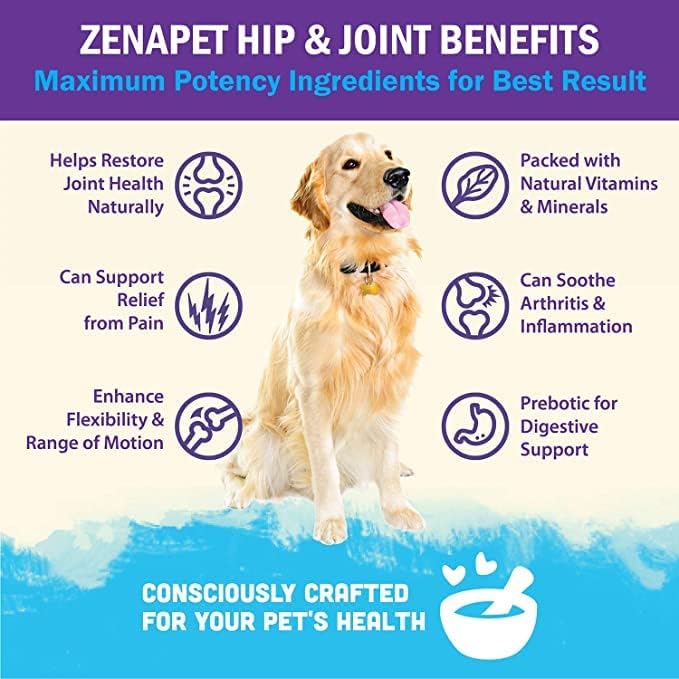 Dog Hip & Joint Support Premium Powder Topper, Glucosamine, Chondroitin, MSM,120 Servings (4-Month Supply), Supports Joint Comfort & Mobility, Human-Grade, Made in USA