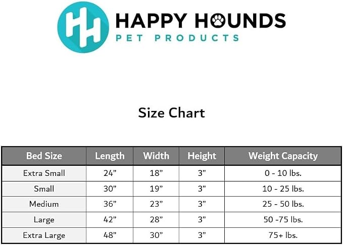 Happy Hounds Cooper Deluxe Reversible Crate Pad - Extra Small - Gray