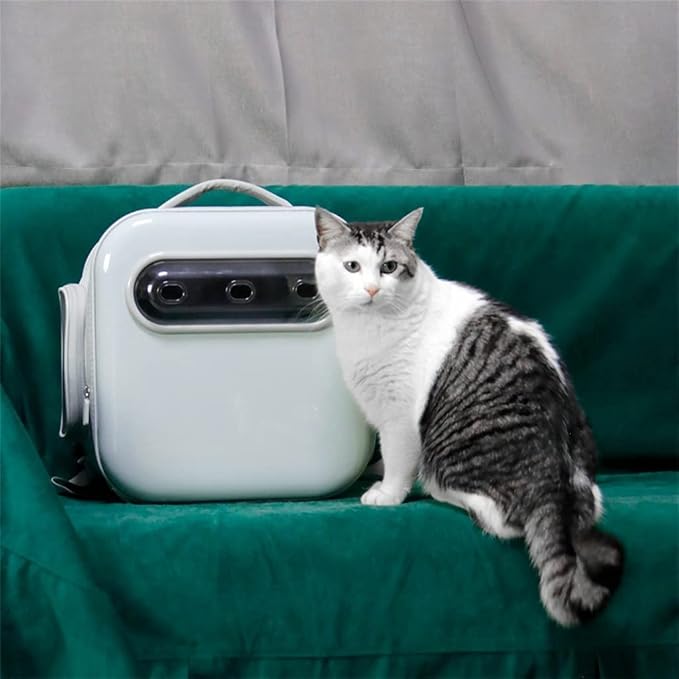 OLOTU Pet Backpack Outdoor Use Cat Carrier, Airline-Approved Space Capsule Cat Backpack, Pet Backpack Carrier for Cats Dogs and Small Animals Spacious