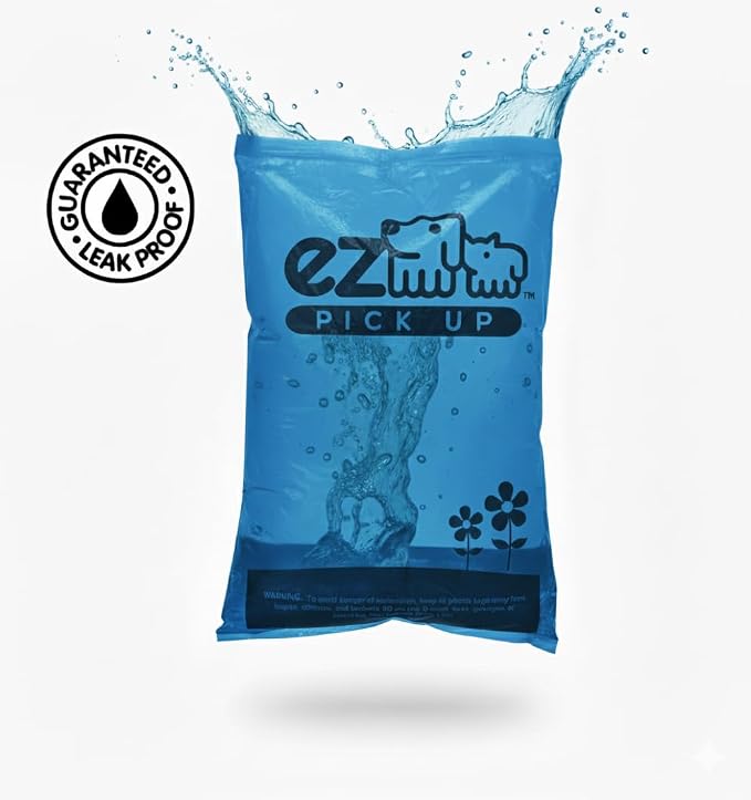 EZ Pickup 1000 Count Dog Waste Bags, Poop Bags | dog walking, leak proof, heavy duty, poo bags, puppy training, pet waste