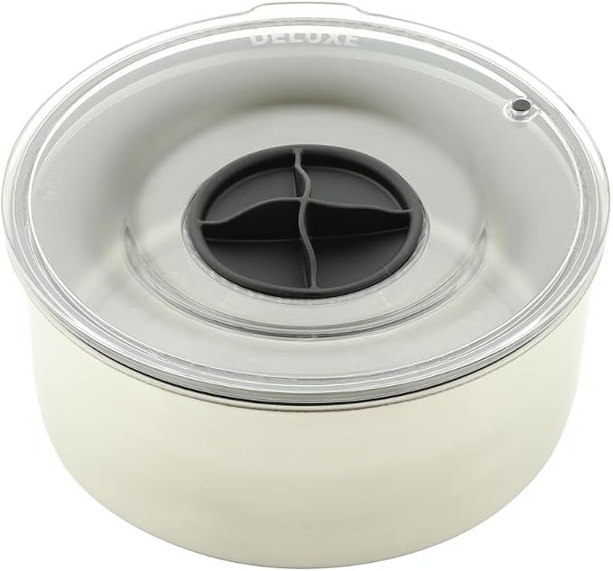 Slopper Stopper Stainless Steel Dripless Water Bowl with Tritan Plastic Lid, Holds 1 Gal, Reduces Spills & Trails Up to 85%+, Water Bowl for Mammoth Breed Dogs (131+ lbs), The Original Slobber Stopper