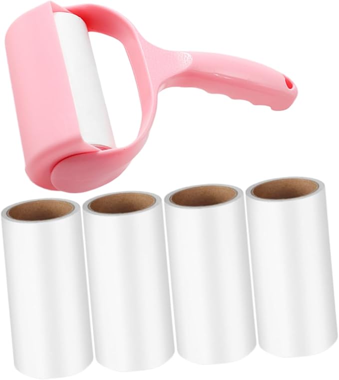 Beaupretty 4sets Portable Lint Roller for Pet Hair Removal Handy Clothes Cleaner Cover Compact and Lightweight for Home and Travel Use