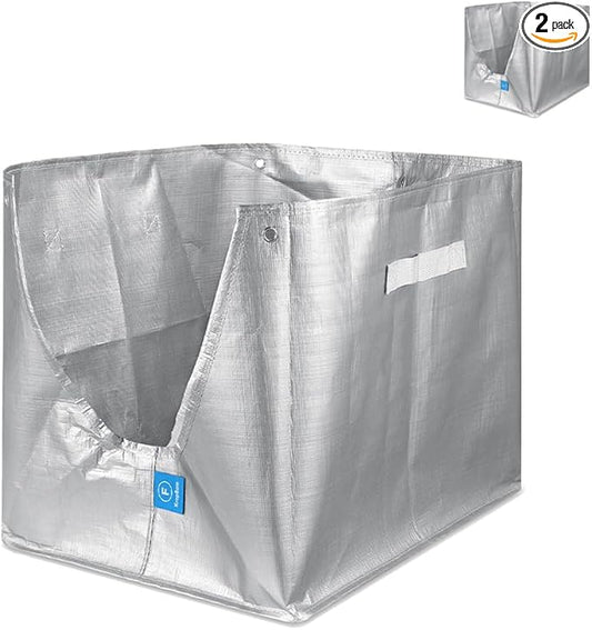 2 Pack Litter Box Liners F Compatible with Flip Litter Box Liner Type F, Reusable Liner Type-F with Carrying Handles