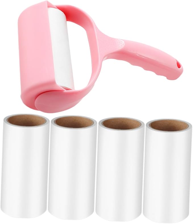 Beaupretty 3sets Portable Pet Lint Roller Hair Remover for Clothes Furniture and Carpets Reusable Sticky Lint Remover Includes Dust Cover and Handle