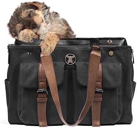 Shell Tote for use Interchangeable Base Pet Carrier (Shell Tote) (Shell Tote ONLY for USE with Base PET Carrier, Weekend Canvas Black)
