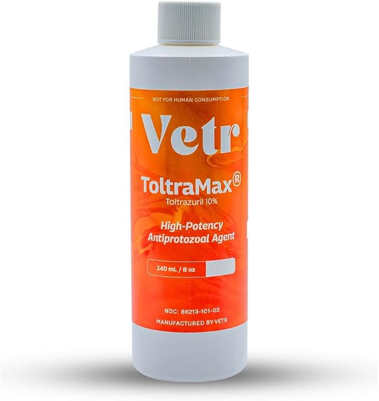 Toltrazuril 10.0% for Horses, Dogs, Cats, 240mL/8.1 Ounce, for Non-Food Chain Animals