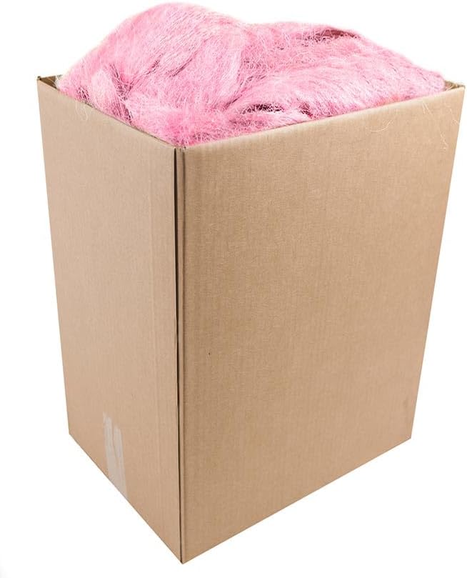 SuperMoss (29956) Natural Sisal Fiber Strands | Decorative Basket Filler, Gift Box Shred, Craft Twine & Vase Decor | Perfect for Cat Toys, Indoor Plants, and Floral Arrangements, 2,590 cu in, Pink