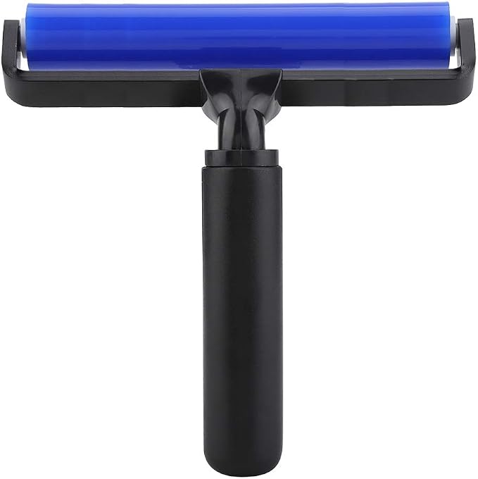 Dust Removal Silicone Roller Anti Static Roller Brush Four Sizes nual Cleaner Tool for Dust Pet Hair Clothes Carpet Furniture(6in)